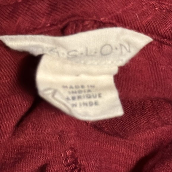 CASLON burgundy cotton modal sleeveless tank casual dress Sz S - Picture 5 of 6